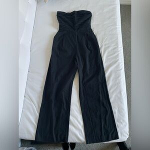 NWT Abercrombie Women’s Black Linen Jumpsuit